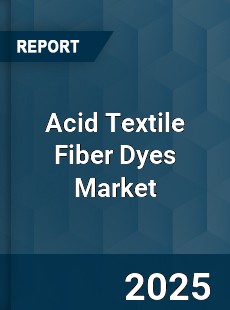 COVID 19 Outbreak Global Acid Textile Fiber Dyes Industry