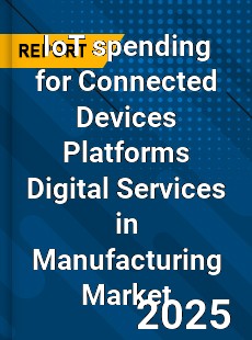 Global IoT spending for Connected Devices Platforms Digital Services in Manufacturing Industry