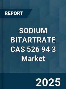 Global SODIUM BITARTRATE CAS 526 94 3 Industry